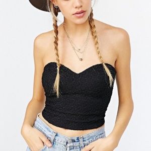 Sparkle and Fade Urban Outfitters Black Bustier